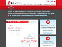 Tablet Screenshot of ectohr.com